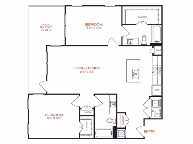 Unit 1-429 1-119 floor plan